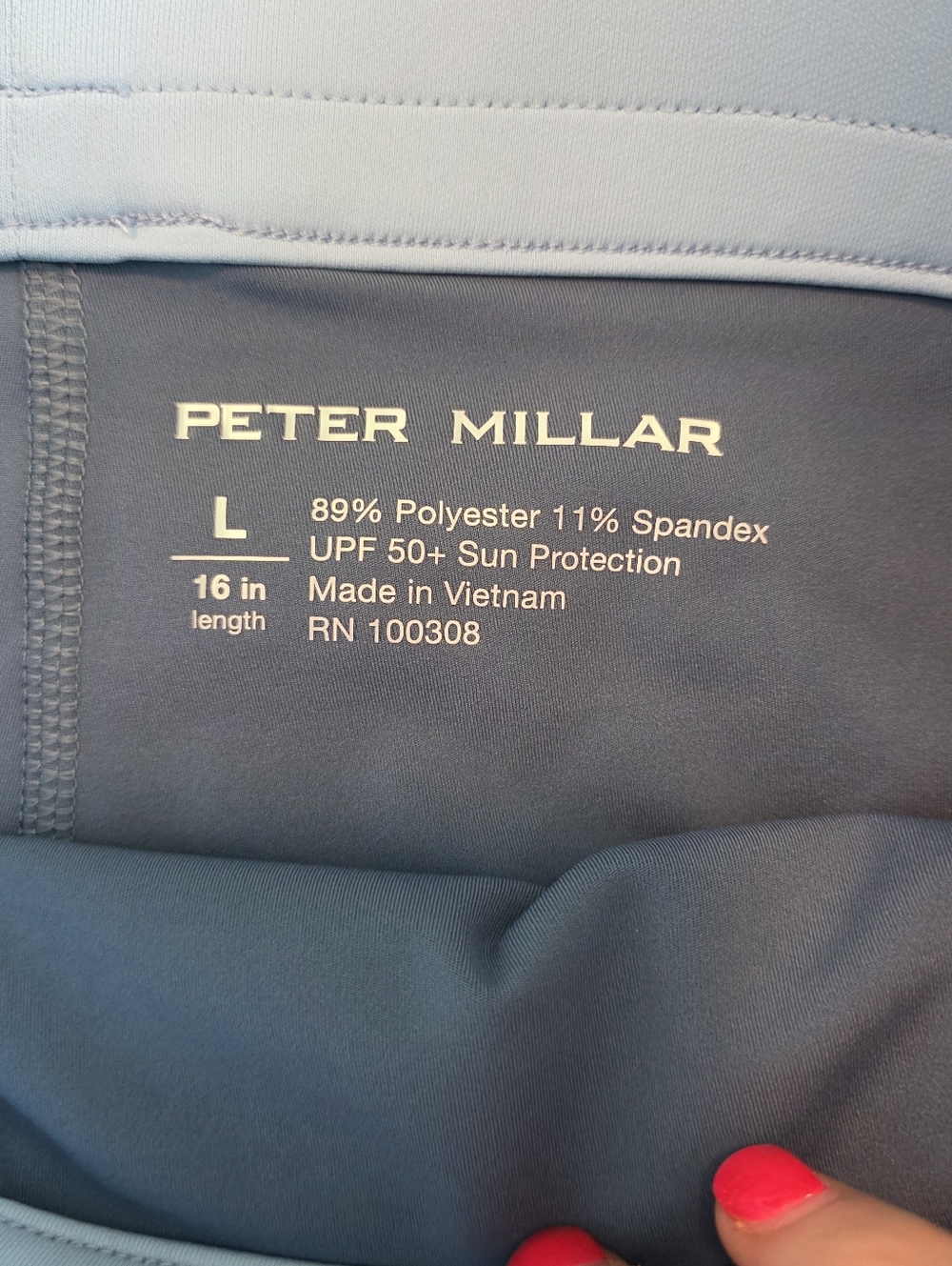 New Peter Millar Light Blue Skort Large - Picture 2 of 5